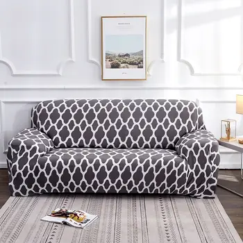 

Elastic Sofa Covers Living Room L Shape Couch Cover Polyester&Spandex Sofa Protectors Washable Furniture Slipcovers 1-4seats