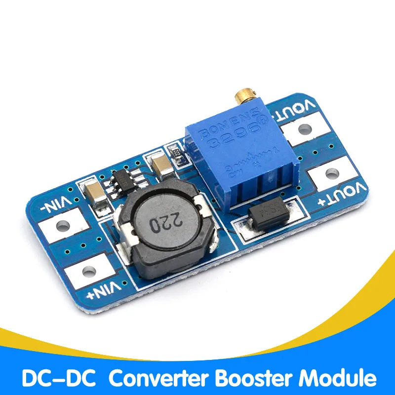 MT3608 DC-DC повышающий усилитель конвертера модуль питания повышающий макс. выход 28 в 2A для arduino