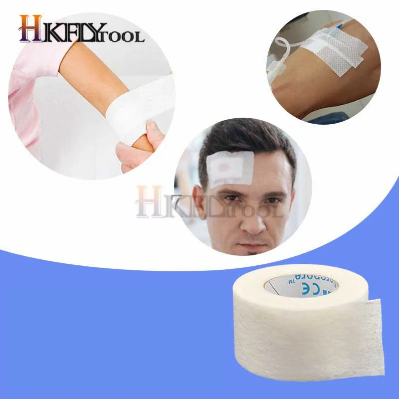 Adhesive Tape Roll 10pcs Surgical Tape Eyelash Extension Medical Microporous Breathable Paper Tape