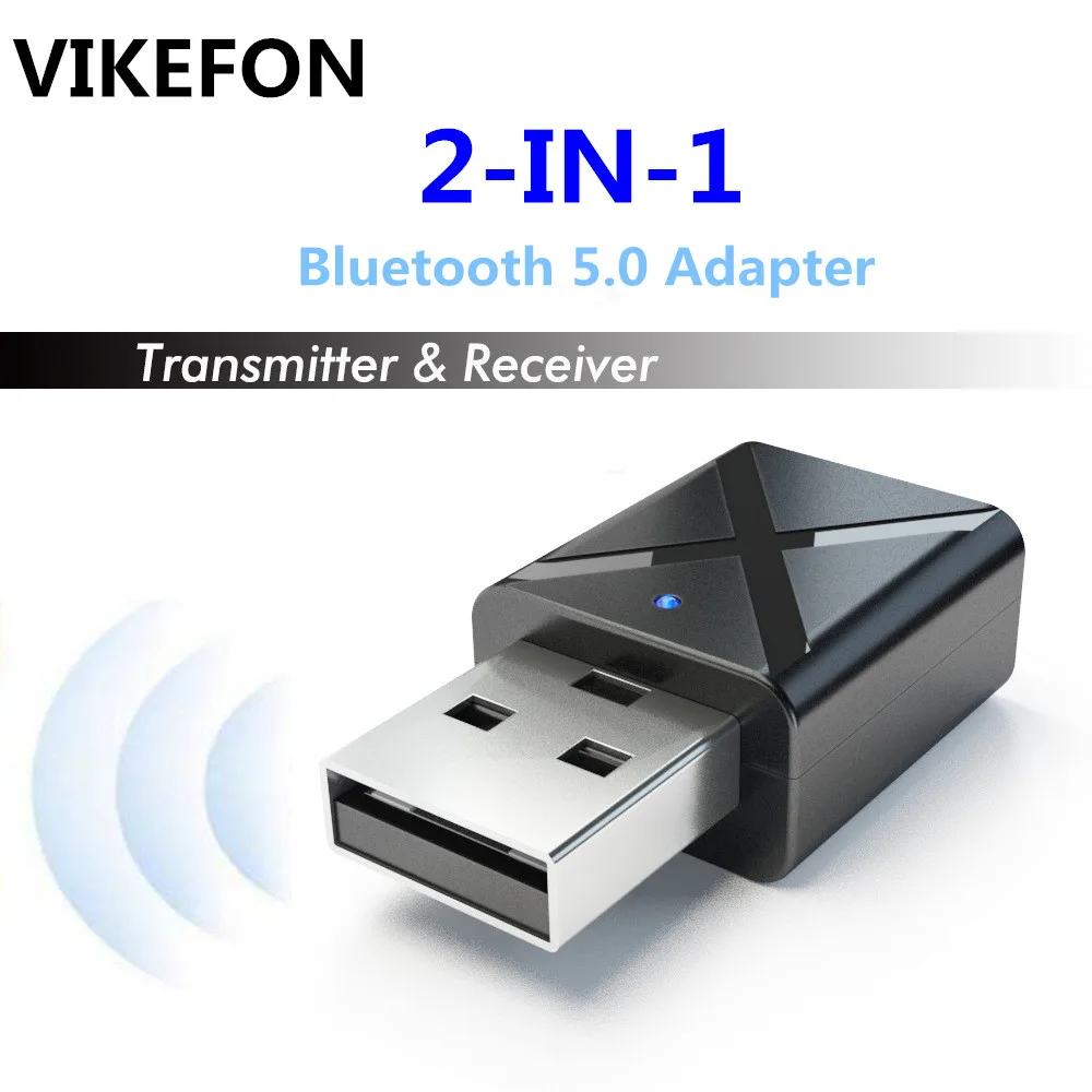 VIKEFON Bluetooth 5,0 аудио приемник передатчик Мини 3,5 мм AUX Стерео Bluetooth передатчик для телевизора PC беспроводной адаптер для автомобиля