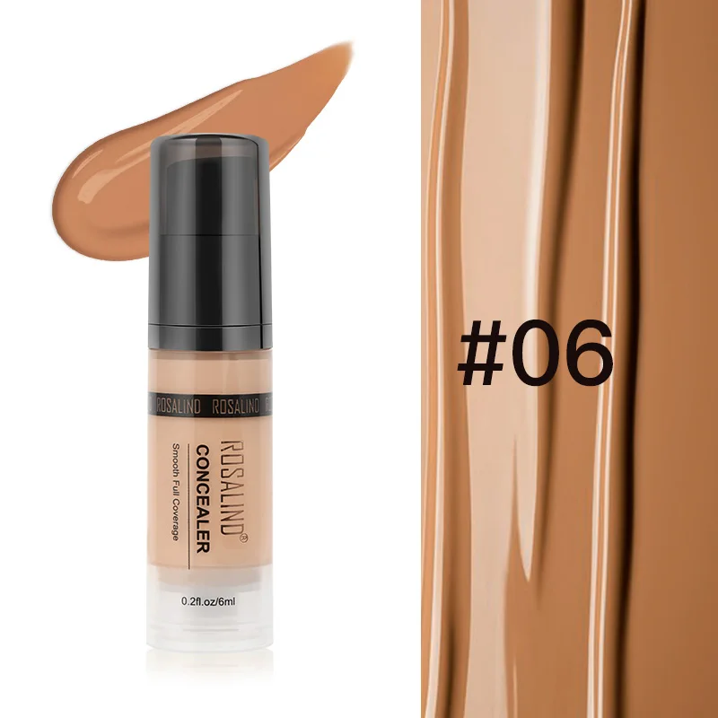 ROSALIND Concealer Corrector 6ml 6 Colors Full Coverage Long Wearing Cosmetics For Face Contouring Makeup Facial Corrector - Цвет: XJ04-06