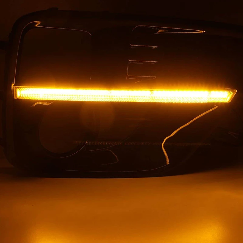 Автомобильный светодиодный DRL Дневной ходовой светильник с поворотником противотуманный светильник для Subaru WRX