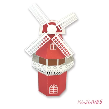 

3D Windmill Metal Cutting Dies Stencils for DIY Scrapbooking Stamp/photo album Decorative Embossing DIY Paper Cards