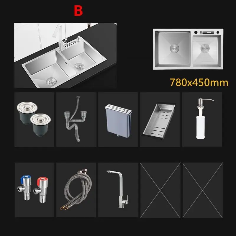 Version T Escurridor Portable Inox Evier Acero Inoxidable Cuba Afwasbak Kitchen Pia Cozinha De Cocina Fregadero Lavabo Vegetable Wash Sink - Цвет: Version T