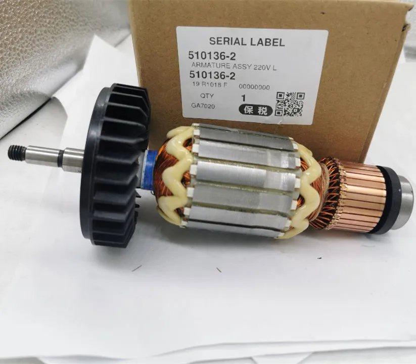 AC220 240V оригинальная арматура роторный якорь для MAKITA GA9020 GA9020S GA7020 GTPSE 517794 5 517793 7