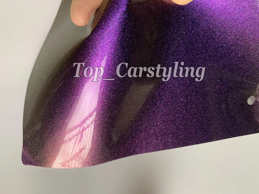 wine red purple gloss chameleon vinyl car wrap film foil shift  (3)