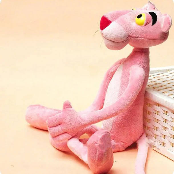 Игрушки для малышей, забавная непослушная Розовая пантера, плюшевая кукла, игрушка для декора дома, 40 см, хлопок, Плюшевые настенные вещи