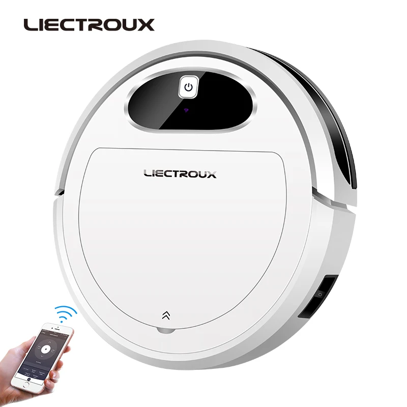 

2019 LIECTROUX 11S Robot Vacuum Cleaner Wifi App Control, Map Navigation, Smart Memory, Air Pump Water Tank, Brushless Motor