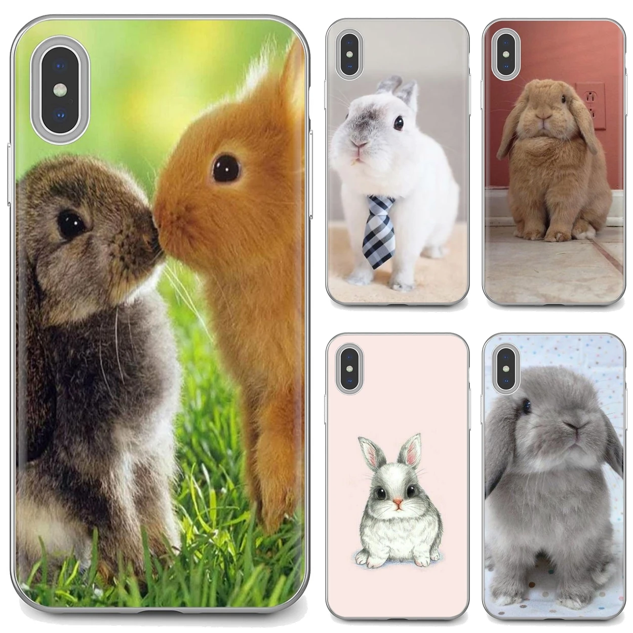 Силиконовый чехол для Huawei P8 P9 P10 P20 P30 P Smart 2019 Honor Mate 9 10 20 8X 7A 7C Pro Lite Baby Rabbit Bunny |