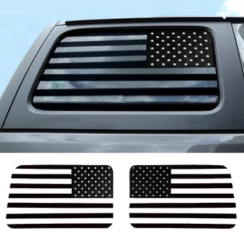 

100% Brand New For Jeep Wrangler JL Window Decal American Flag Sticker Rear Window 2018-2020 Easy Installation