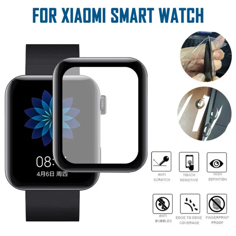 

1pcs Smart Watch Screen Protector For Xiaomi Smart Watch Protective Film 3D Soft HD Full Screen Anti-Scratch Protective Film