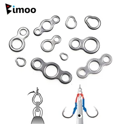 20pcs XS S M L Lure Fishing Stainless Steel Solid Rings Assist Fishhooks Slow Jigging Lure Connector Accessories Pear /8 Shape