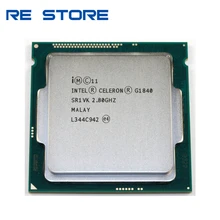 Procesador Intel Celeron G1840 usado, 2,8 GHz, 2M, caché, Dual-Core, SR1VK, SR1RR, LGA 1150, bandeja