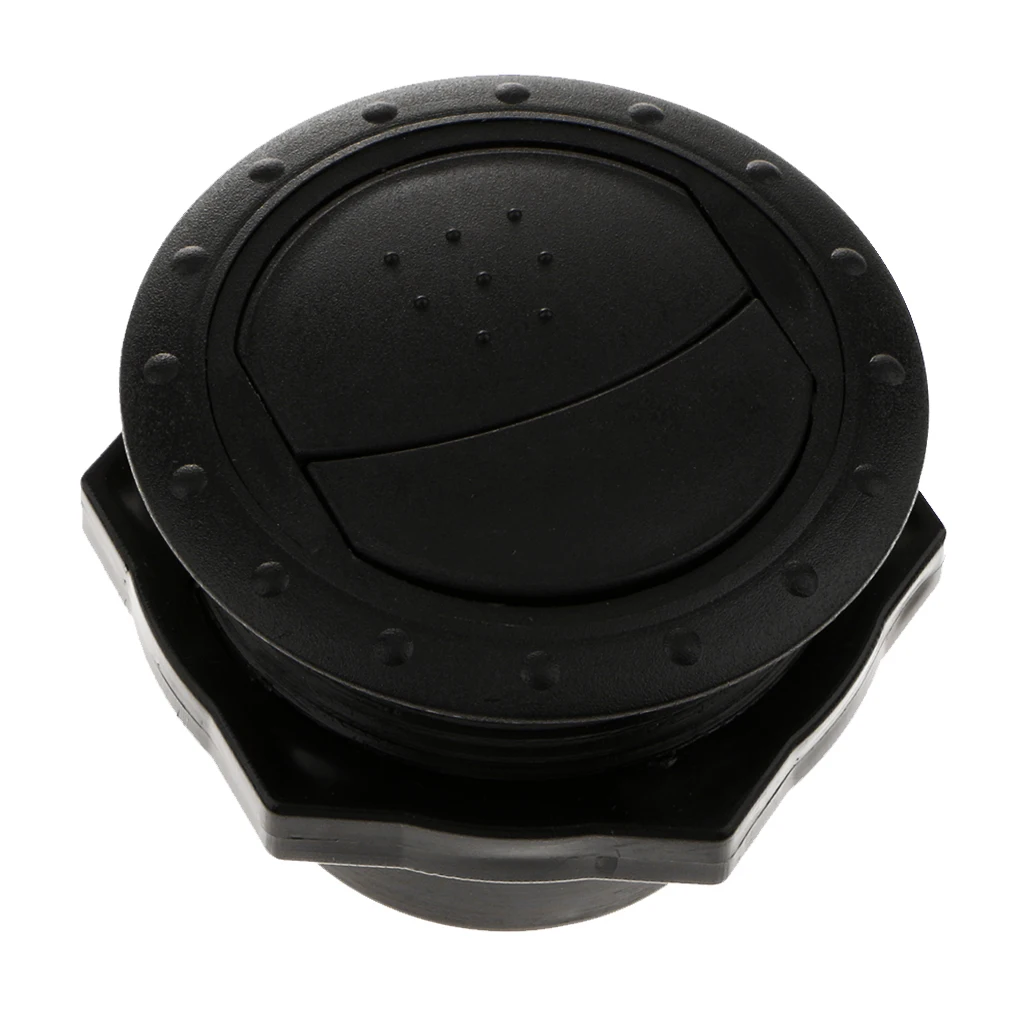 78x51mm Round Trailer Yacht Side Roof Air Vent Exhaust Outlet - Install Hole: Approx 60mm, Black