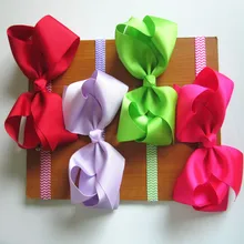 XIMA, 24 шт./лот, 6 дюймов, большие Ленточные банты, бант для волос с повязкой на голову, Детские аксессуары для волос