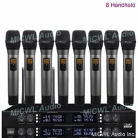 MiCWL – Microphone Audio sans fil, 400 canaux, système professionnel sans fil, 8 mains, pour réunion, enregistrement sur programme sonore sur scène 1