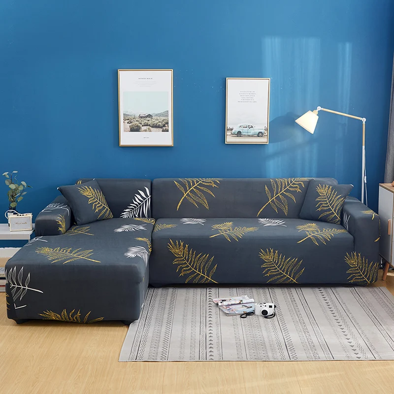 L форма диван Чехлы для гостиной стрейч современный секционный угловой диван диване Чехлы чехлов шезлонг Диван-крышка - Цвет: Color 16