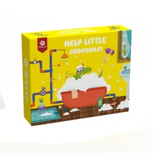 Aide petit Crocodile labyrinthe IQ jeux de Puzzle, jouets pour enfants améliorer la capacité de réflexion logique Puzzle 30 défi avec Solution