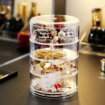 

1pcs Transparent Make Up Storage Holder Multi-function Jewellery Cosmetic Organiser Storage Box