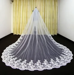 Cathedral Wedding Veil Bridal Veil White Ivory White Veil Tulle Applique Wedding Accessories