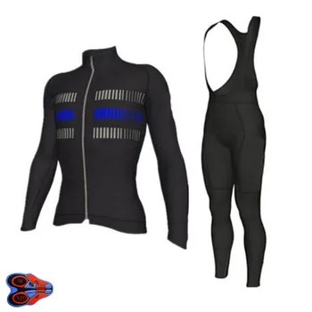 

2019 Pro Men's UCI Team BLACK CUSTOM Cycling Jersey Pants Set Autumn Ropa Ciclismo 9D Gel Pad Cycling Wear Bicycle Clothing Suit