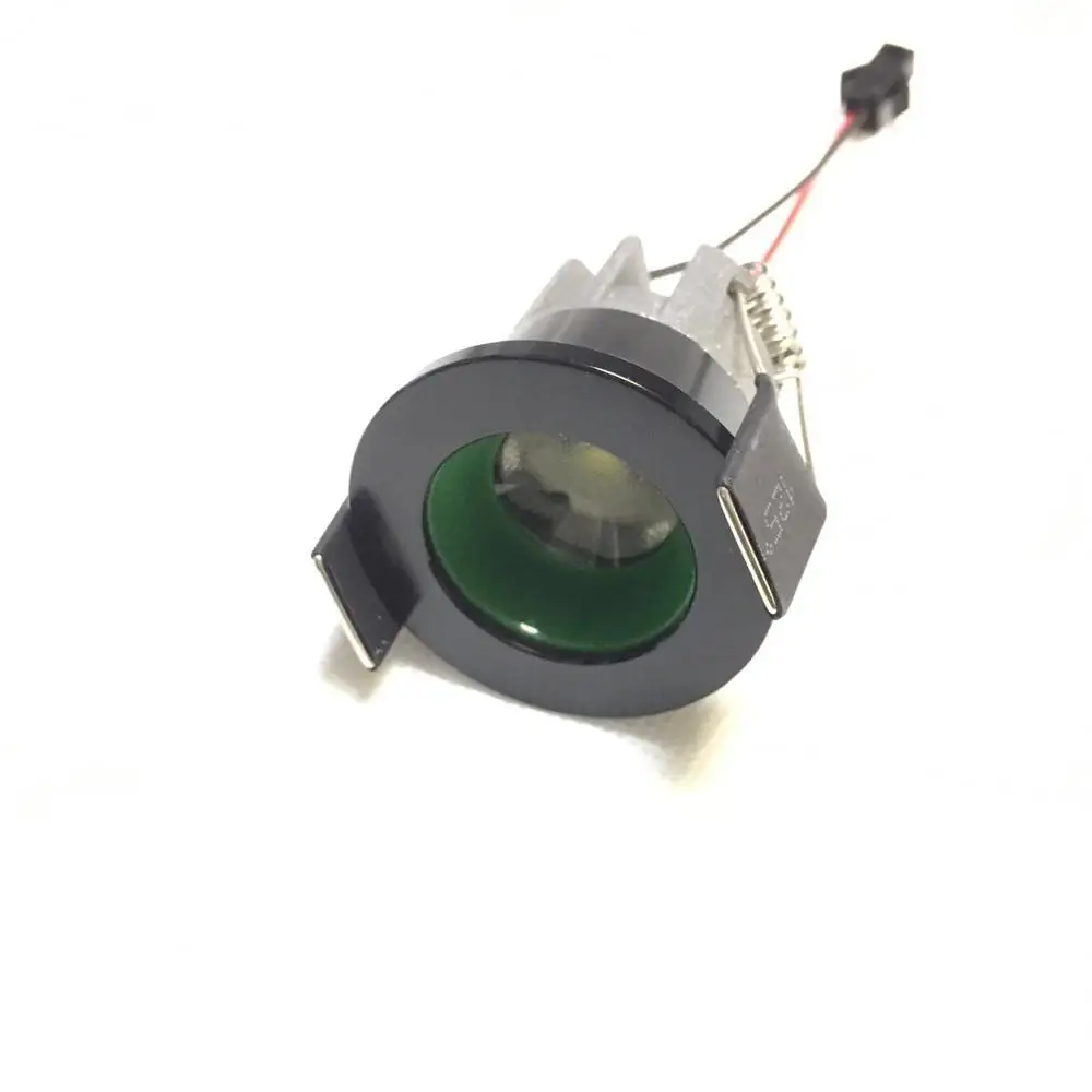Dc12v AC230V 1 шт./лот 40 мм Диаметр мини светодиодный светильник черный круглый