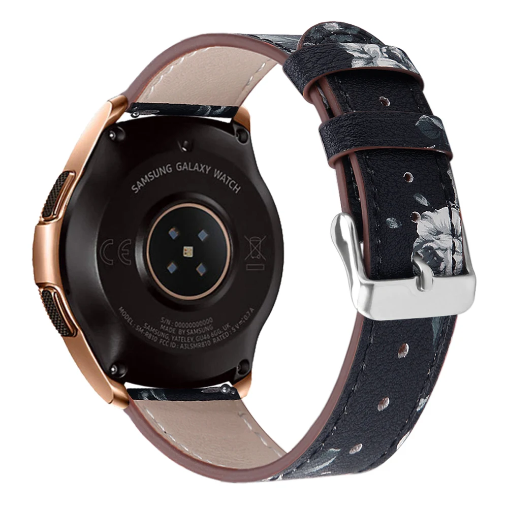 Heang ремешок для часов из натуральной кожи для samsung Galaxy Watch(42 мм)/Galaxy Active 40 мм/gear Sport