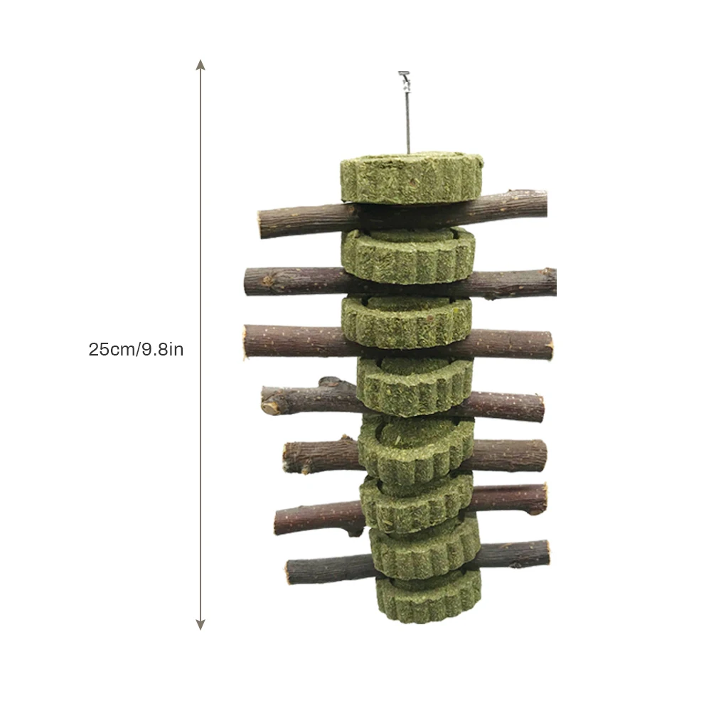 Pet Small Animal Supplies Hamster Rabbit ChinchillaTeeth Grinding Supplies Tree Natural Grasses Cake Hanging Cage