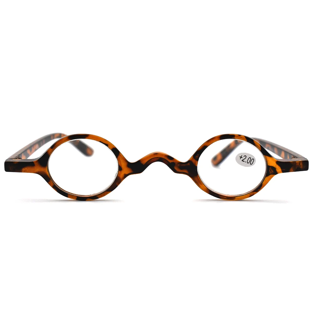Ретро круглые очки для чтения модные глазки мини маленькая пластиковая оправа увеличительные защитные очки с карманом Чехол для очков Топ