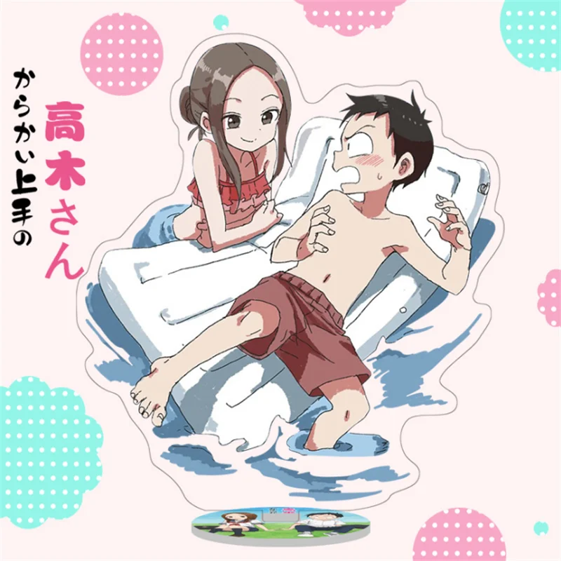 Anime Karakai Jouzu no Takagi-san 3 Teasing Master Takagi-san Nishikatakun  Stand Figure Display Cosplay Acrylic Charm Desk Decor - AliExpress