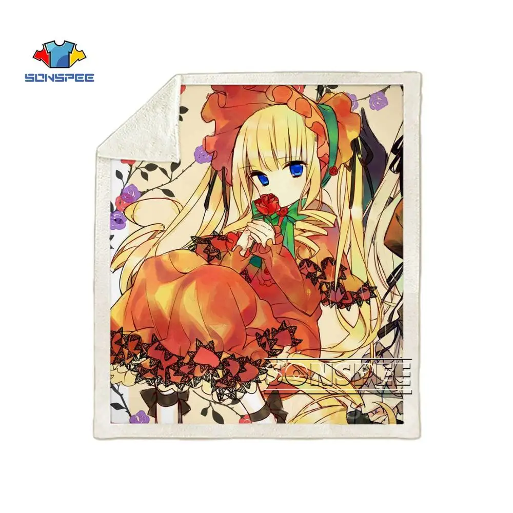 SONSPEE Rozen Maiden аниме Харадзюку для детей и взрослых 3d принт одеяло Теплый диван Стёганое одеяло покрывало для путешествий постельные принадлежности магазин при фабрике K127 - Цвет: 15