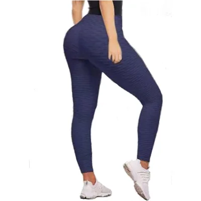Butt Crack Anti Cellulite Leggings for Women Butt Peach Lift Leggin Push Up Booty Tights High Waist Workout Yoga Pants Navy