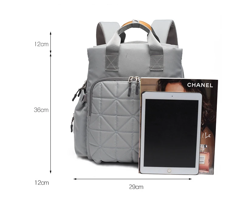 3-в-1 модный рюкзак для подгузников Водонепроницаемый дорожная сумка для детских подгузников, сумка для путешествий с пеленкой большой Ёмкость сумка-рюкзак для ухода за ребенком