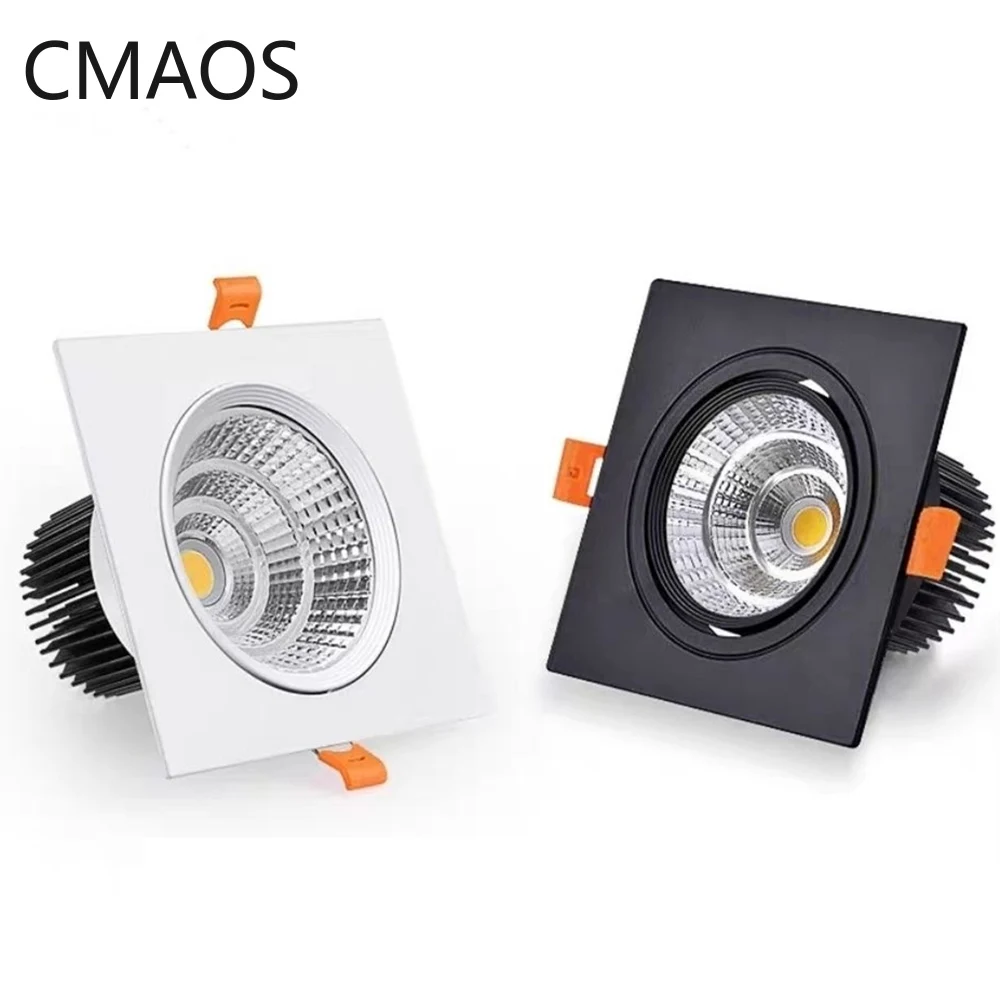 9W 12W 15W Led Downlight Square Dimmable Ceiling Recessed Techo Zigbee Spotlight Type Fixtures Living Room Indoor Lighting Lamp | Лампы и