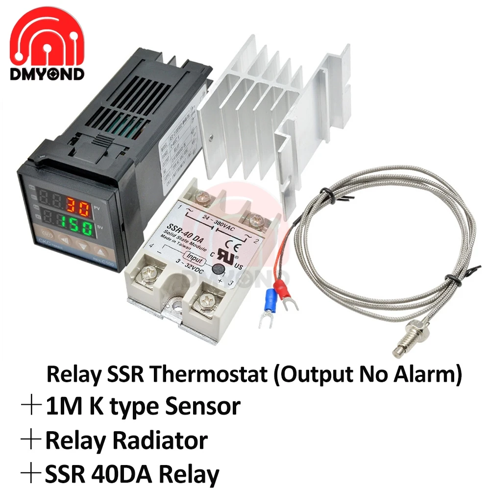 + 40da ssr, relé + k tipo termopar 1m 2m, sensor rkc