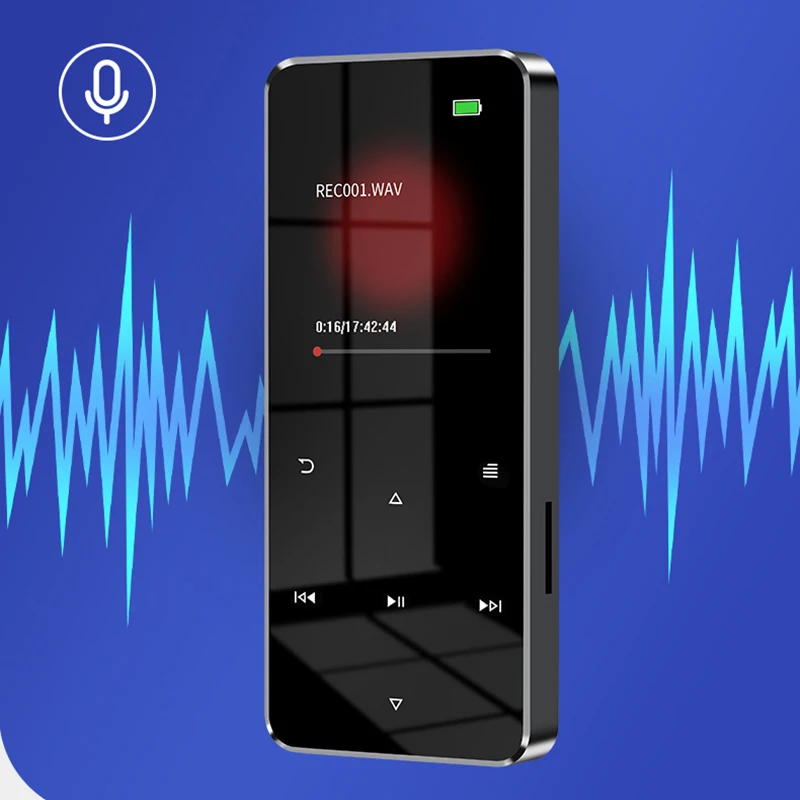 Музыкальный плеер 1 8 дюйма металлический сенсорный MP3 MP4 Bluetooth 4 2 поддержка карт с