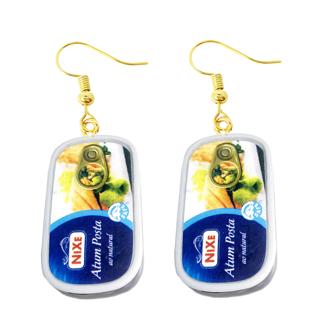Earring Made Cute Girls Eardrop Funny Gift Sweet Handmade Cartoons Mini Fruit Drink Ham Sausage Toothpaste Shampoo