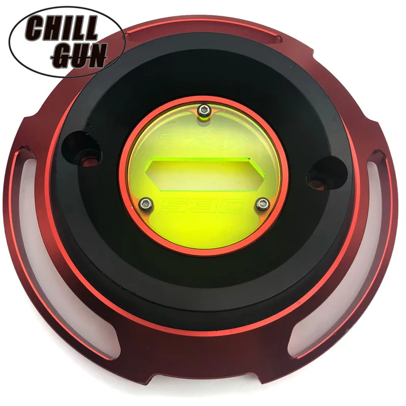 red Motorcycle Engine Stator Cover Protective Cover Decorative Cover For Yamaha T-max 530 TMAX530 TMAX 530 SX DX - Цвет: red