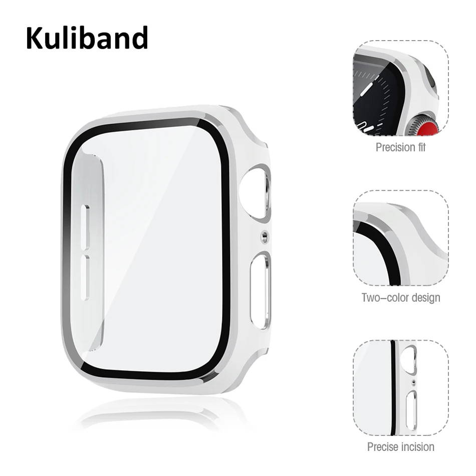 Apple Watch SE/6/5/4/3/2/1  ̽ 38MM 40MM, iWatch ø 6 SE 5  ü ȣ PC + ȭ  ʸ Ŀ 42MM 44MM