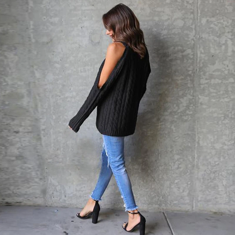 X Knitted Women's Sweater Autumn Winter New Long Round Neck Twist Sweaters Long Sleeve Top Woman Maglioni
