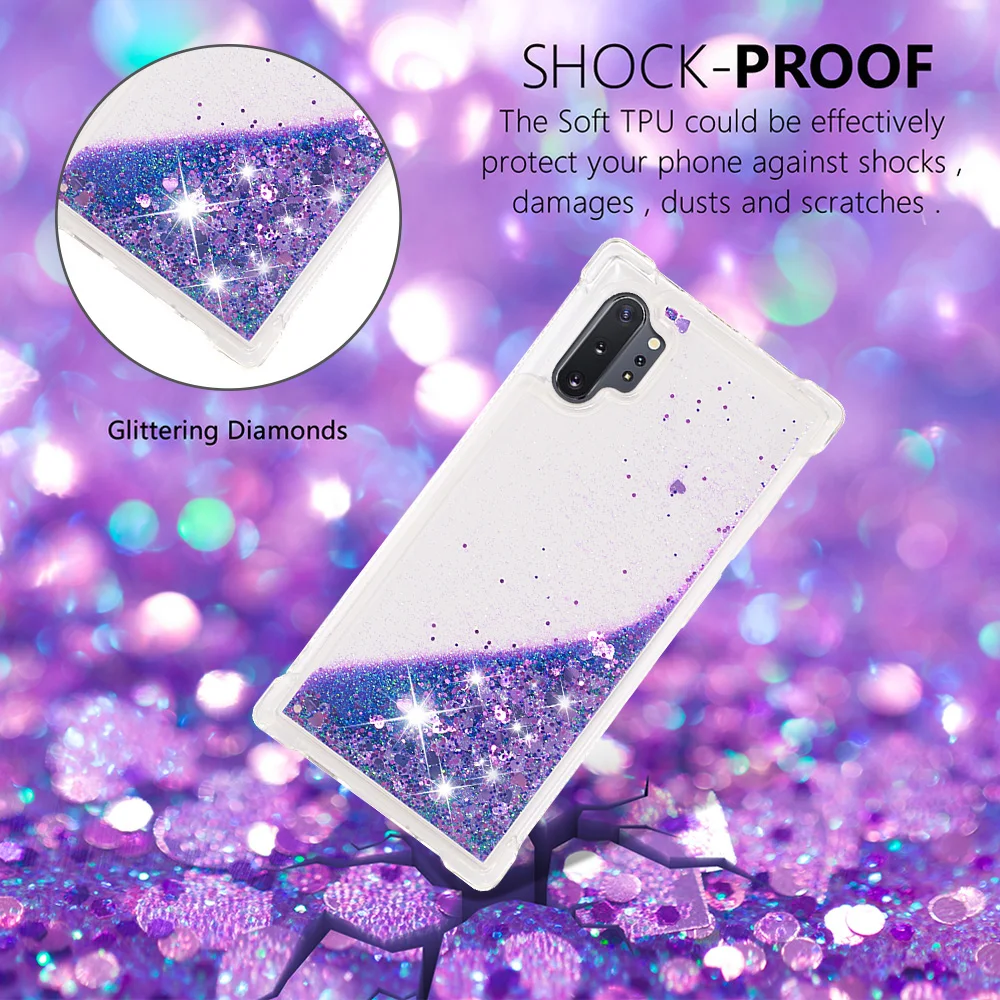 Glitter Diamond TPU Cover For Samsung Galaxy Note 8 Note 9 Note 10 Note 10 5G 5