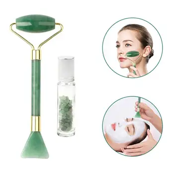 

1 Set Facial Massage Roller Crystal Face Massage Roller Neck Thin Lift Beauty Roller Massager Set Exquisite Face Massager