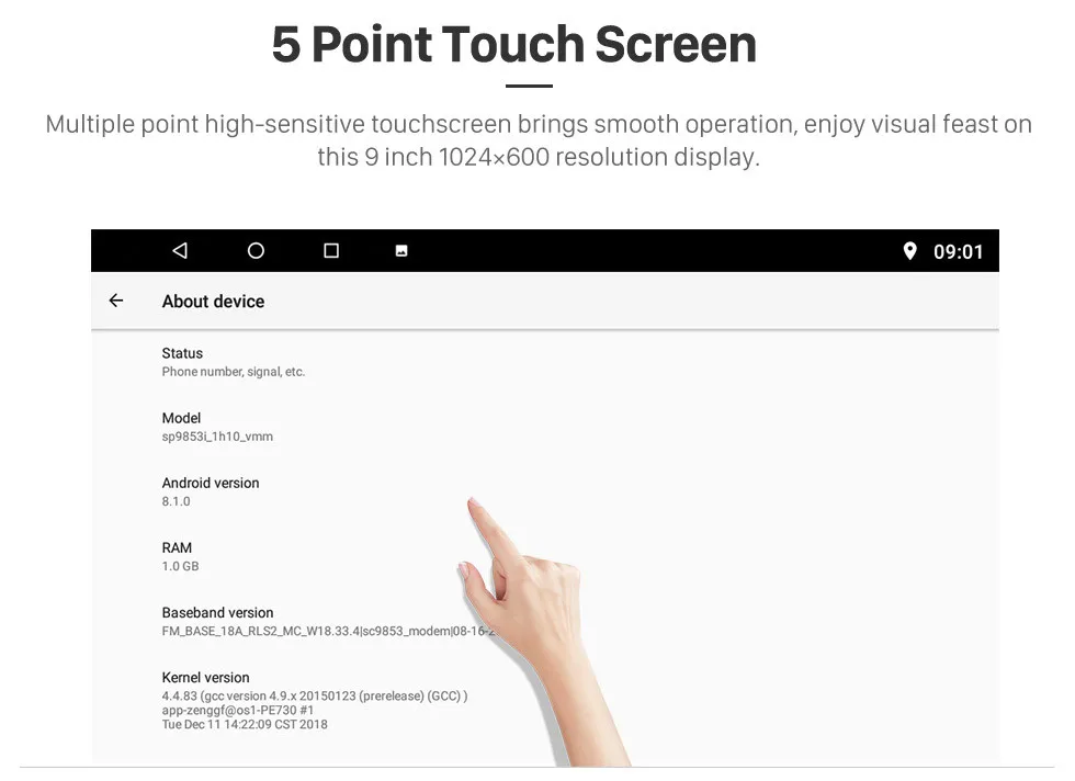 Top Harfey Car Stereo 9" HD GPS Navi 2 Din Android 9.0 Unit For Subaru Forester 2008-2012 Head Unit Wifi Bluetooth Multimedia Player 4