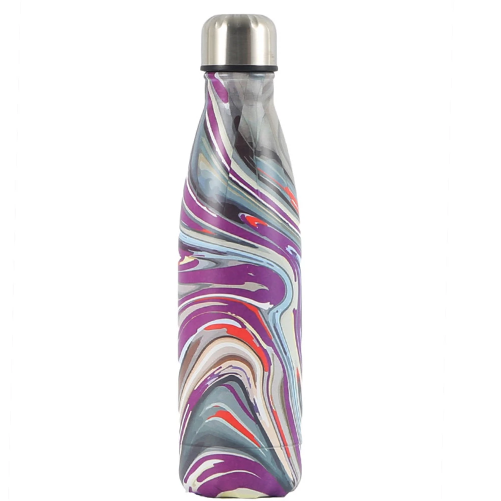 Double Wall Insulated Vacuum Flask Abstract Art Stainless Steel Water Bottle 500Ml 9 Double Wall Insulated Vacuum Flask Abstract Art Stainless Steel Water Bottle 500Ml