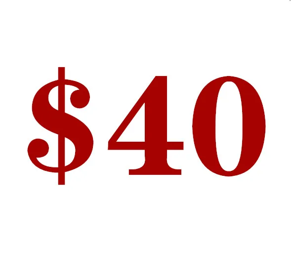 40 Женские почтовые расходы/разница в цене - Цвет: 40