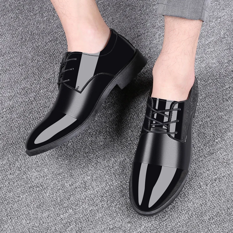 Mazefeng черный мужской костюм обувь вечерние Для Мужчин's итальянские классические туфли из матовой кожи на шнуровке нарядные туфли для мужчин в офисе Social Masculino