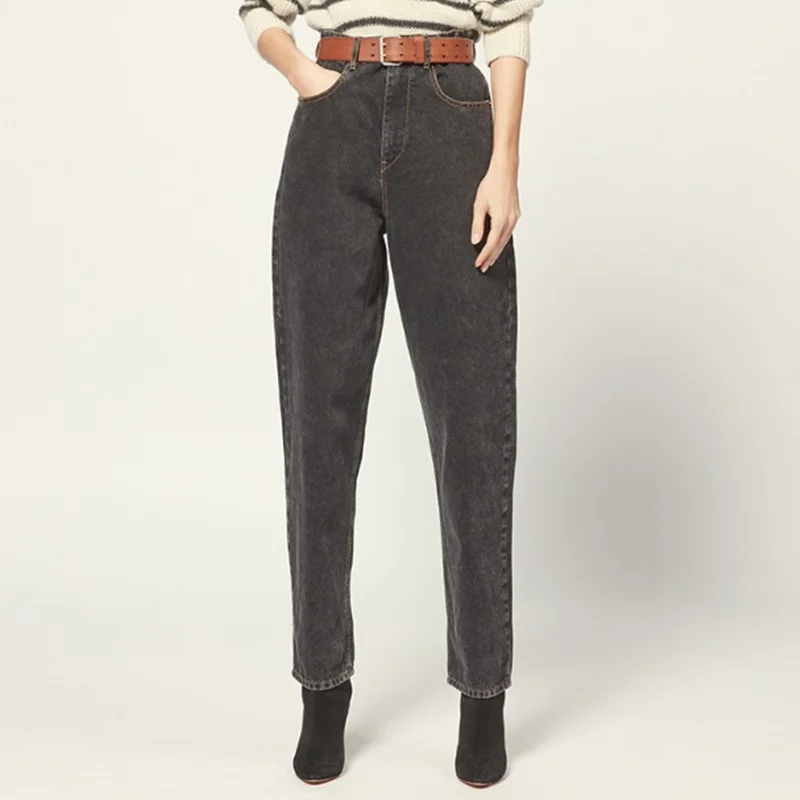 

Women Straight Leg Jeans Pants Denim Trousers 2019 New Fashion