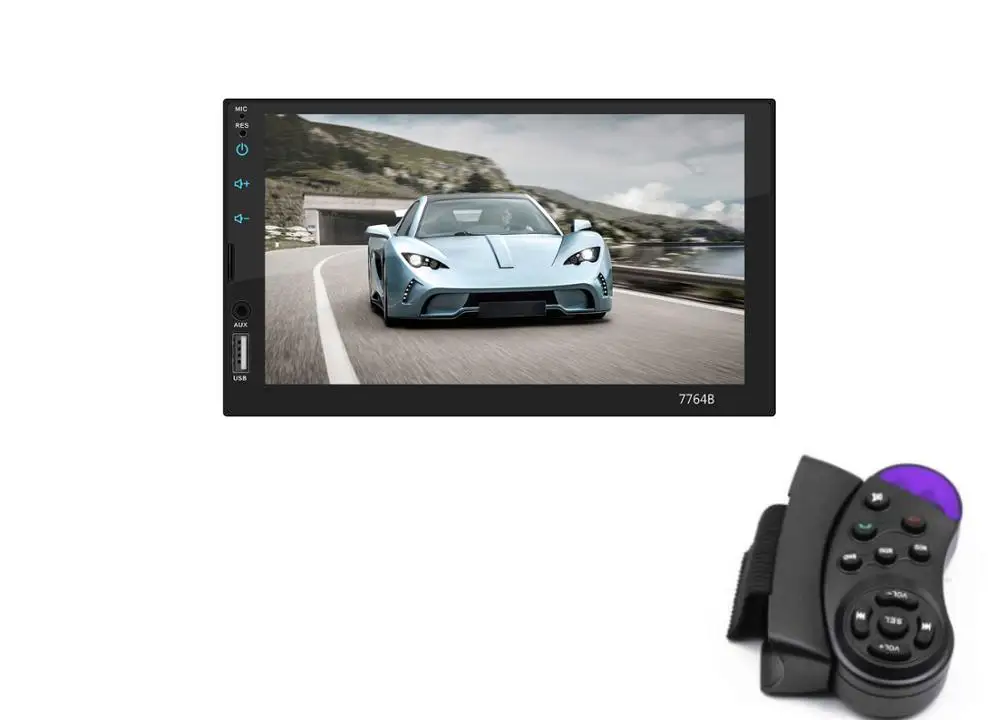 with Remote Автомагнитола 2 din " HD сенсорный экран плеер mirrorlink MP5/SD/FM/MP4/USB/AUX/Bluetooth Авто Аудио для камеры - Цвет: with Remote