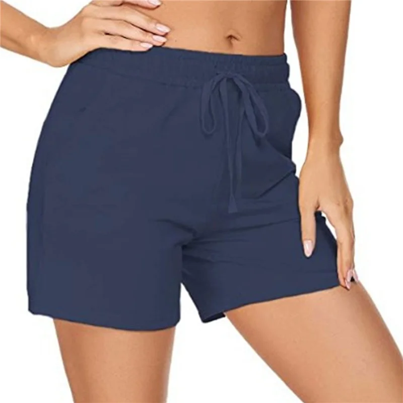 Shorts Women Elasticity Lovely Girls Korean Style Sweet Students Harajuku Colorful Simple Oversize Trousers Female