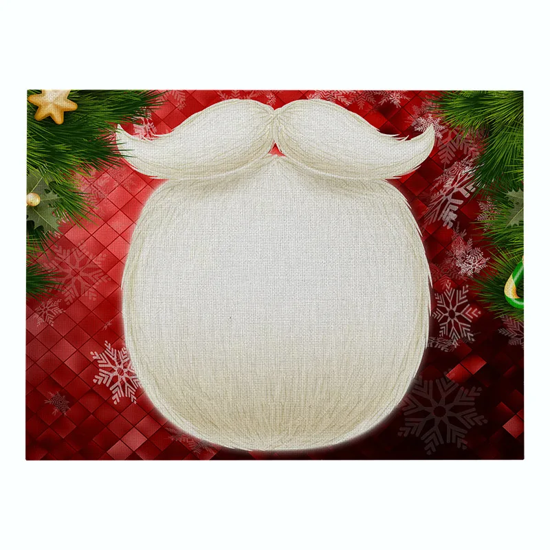 4 Elife Merry Christmas скатерти узор 42*32 см Лен красный снеговик украшения кухни Кофейня отель Декоративная скатерть - Цвет: 4